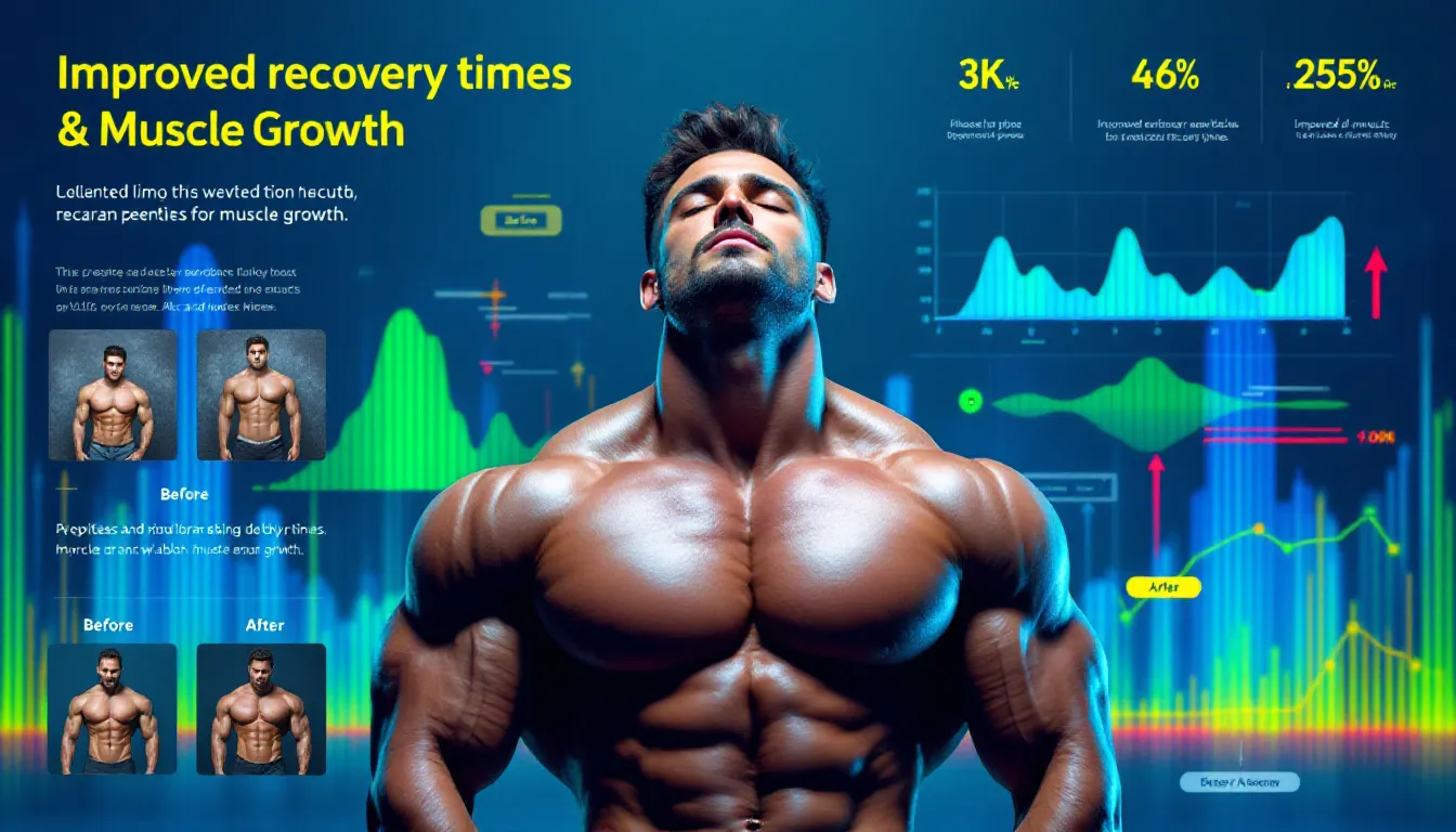 A visual representation of improved recovery times in muscle growth.