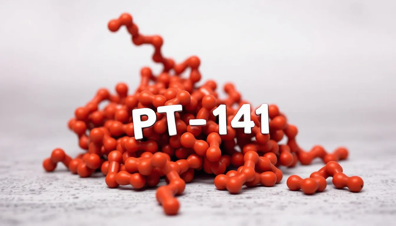 A conceptual image showing the benefits of PT-141 in animal studies.