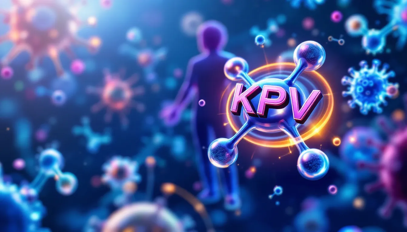 A conceptual image representing potential applications of KPV peptide in immune-mediated diseases.