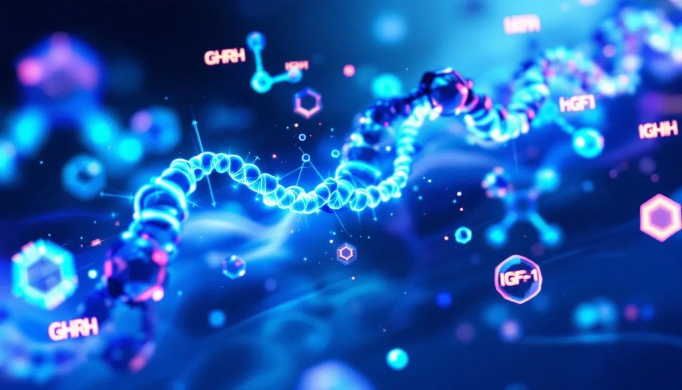 An illustration of various GH peptides, showcasing their molecular structures.