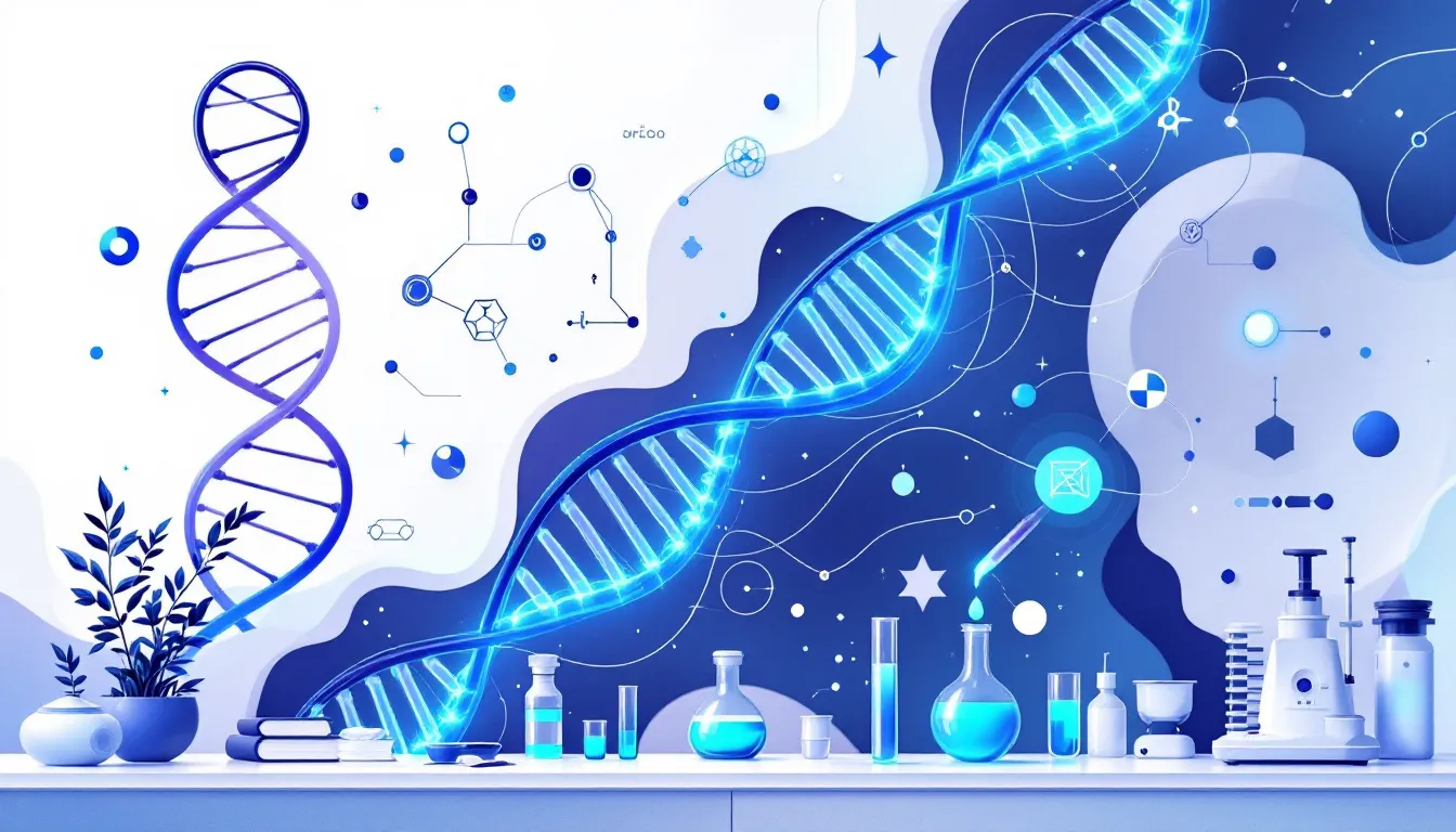 An illustration representing research peptides and their significance in science.
