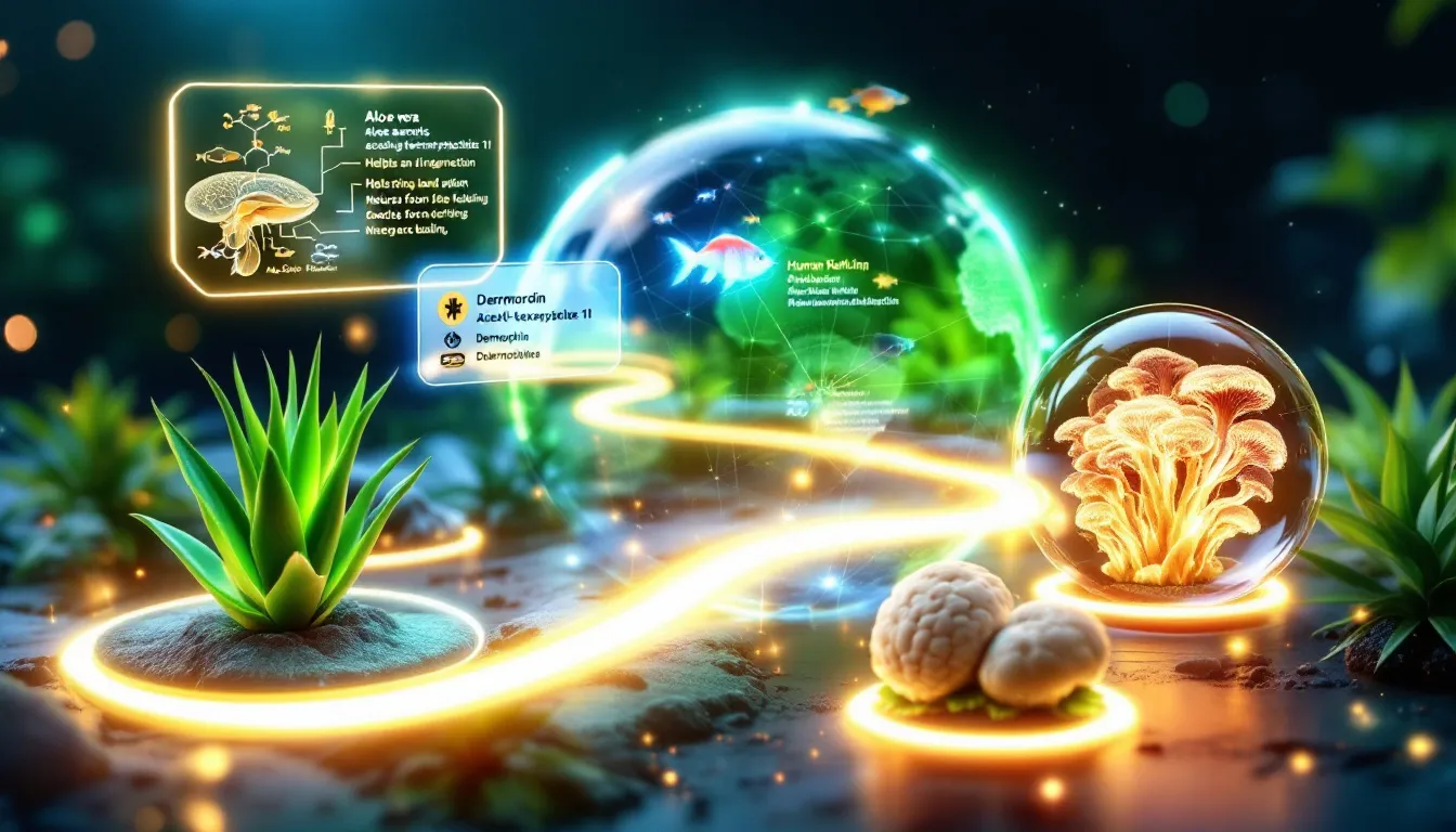 Natural sources of therapeutic peptides in nature.