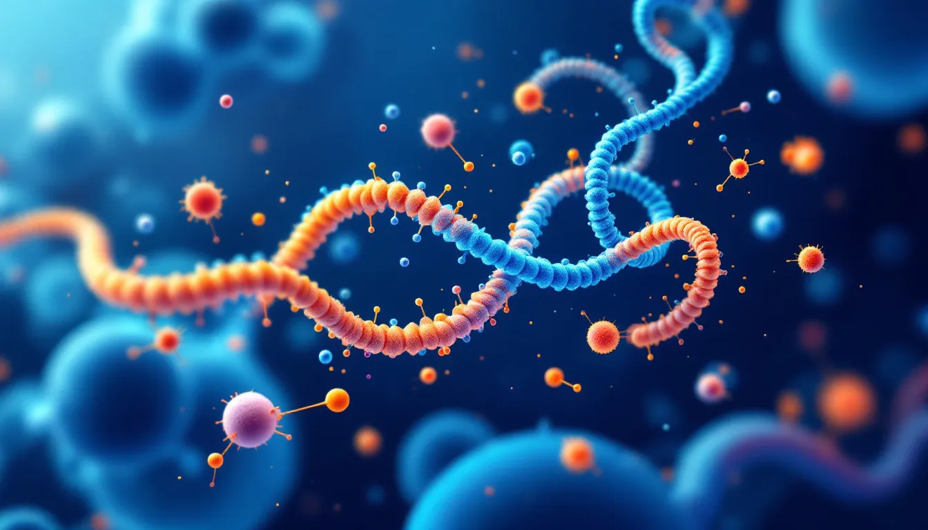 An image illustrating the relationship between peptides and muscle growth.
