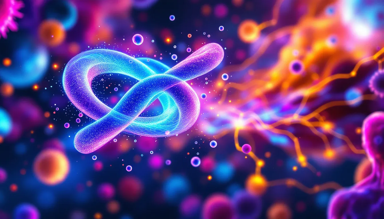 A visual representation of peptides enhancing immune function.